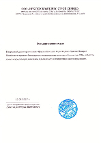 Благодарственное письмо от компании ООО «Иркутск Комплекс Строй Сервис» г.Братск.